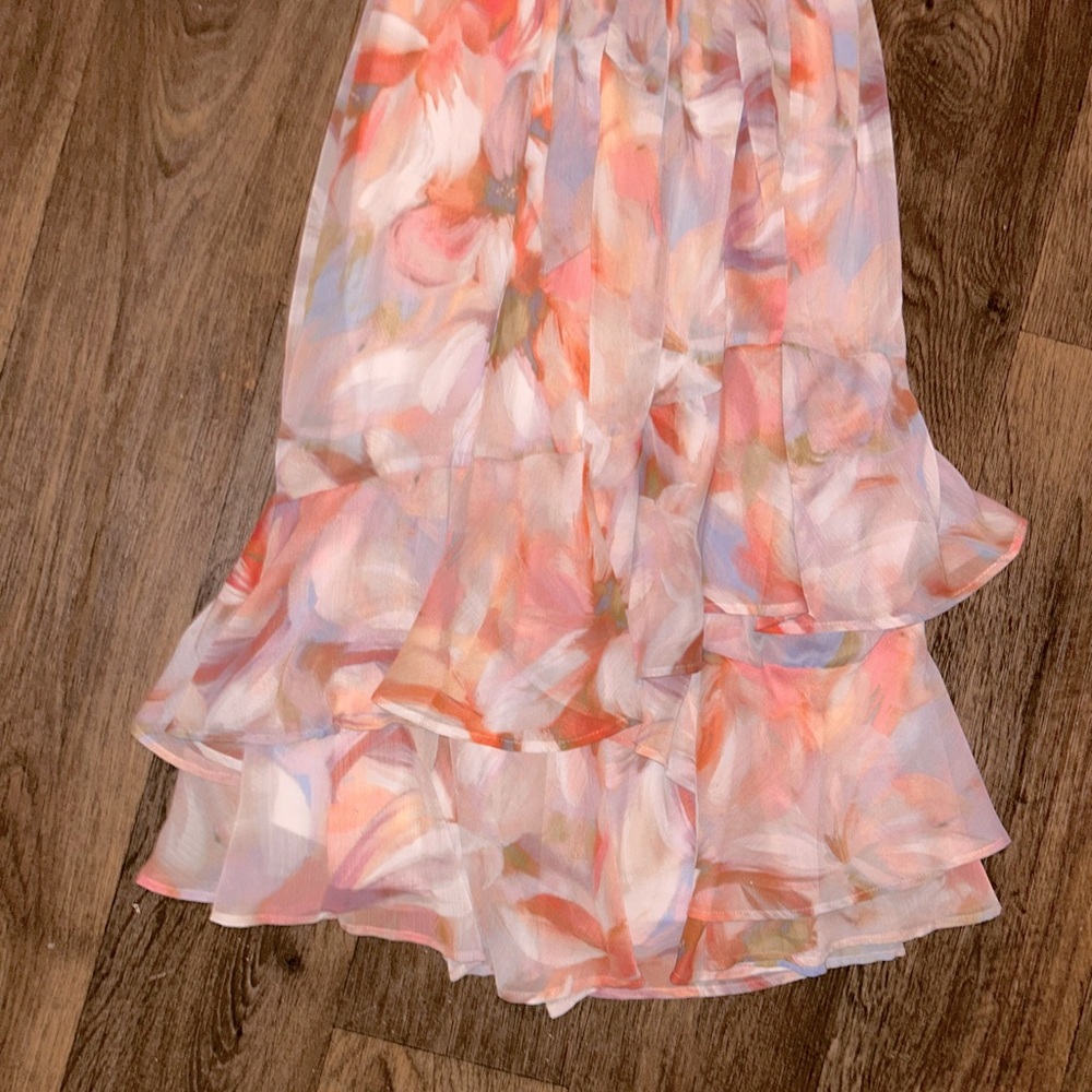 floral CK maxi dress